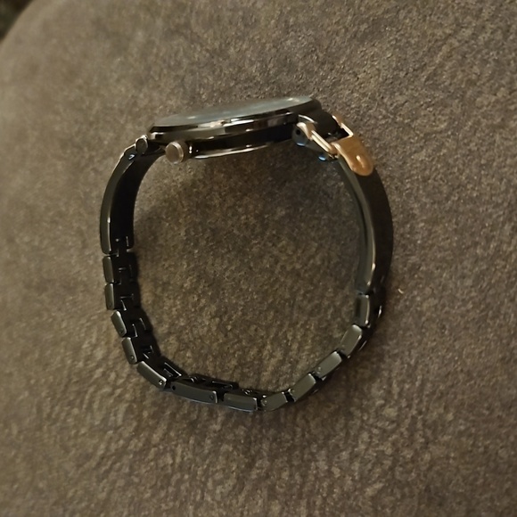 RUMOURS Gunmetal Rose Goldtone Floating Crystal Link Watch - Picture 6 of 6